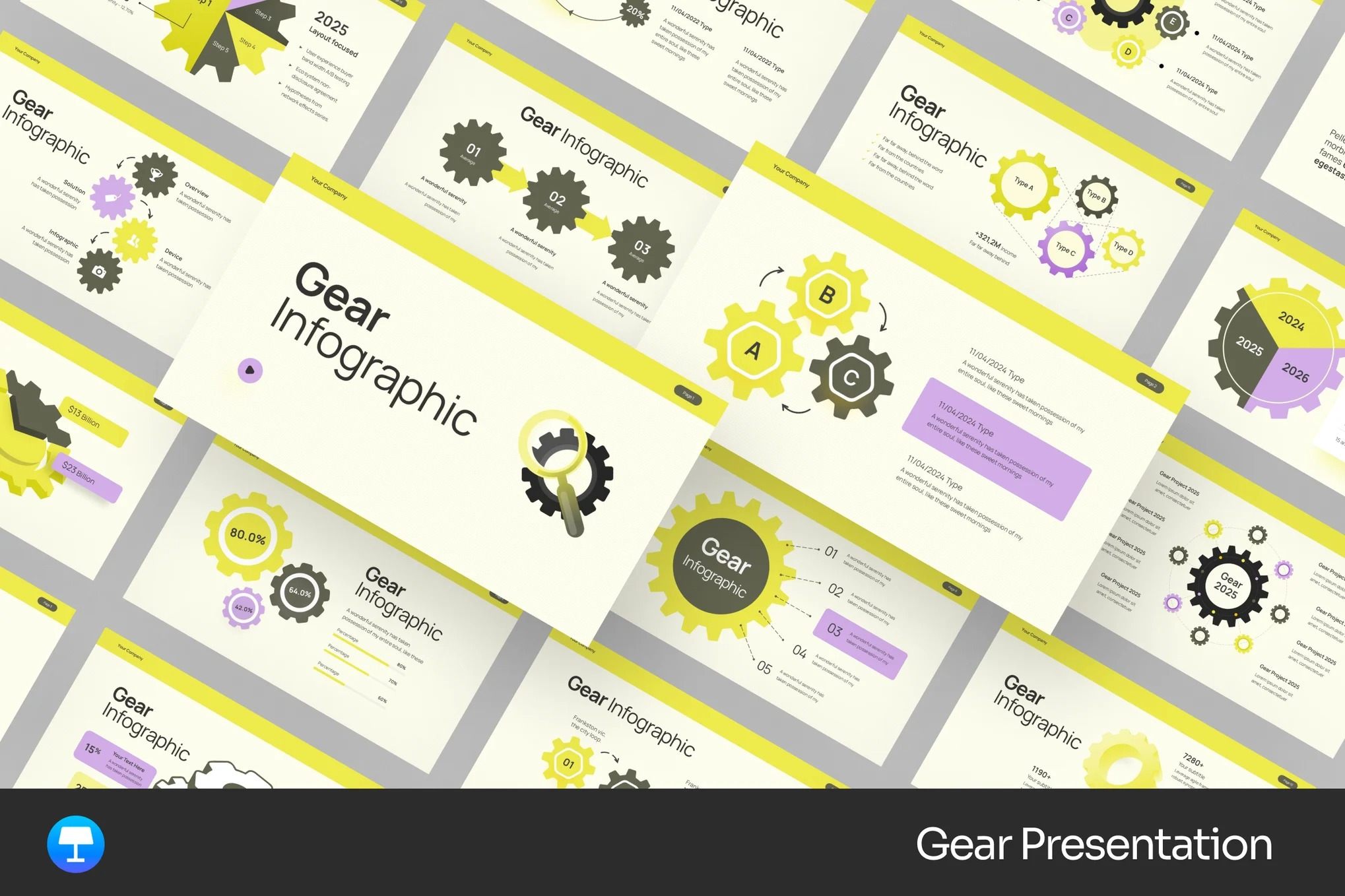 Gears Infographic Keynote