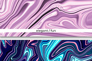 100 Liquid Marble Backgrounds Bundle, an Abstract Photo by bluevan (Thumbnail 5 of 8)
