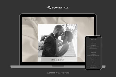 Wedding Squarespace 7.1 Website