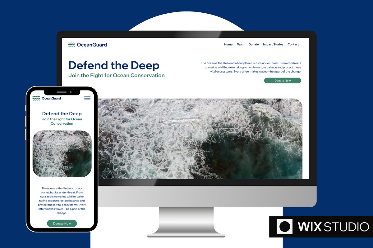 Non-Profit Wix Studio Template, a Wix Template by Collette Collabs (Photo 1 of 6)
