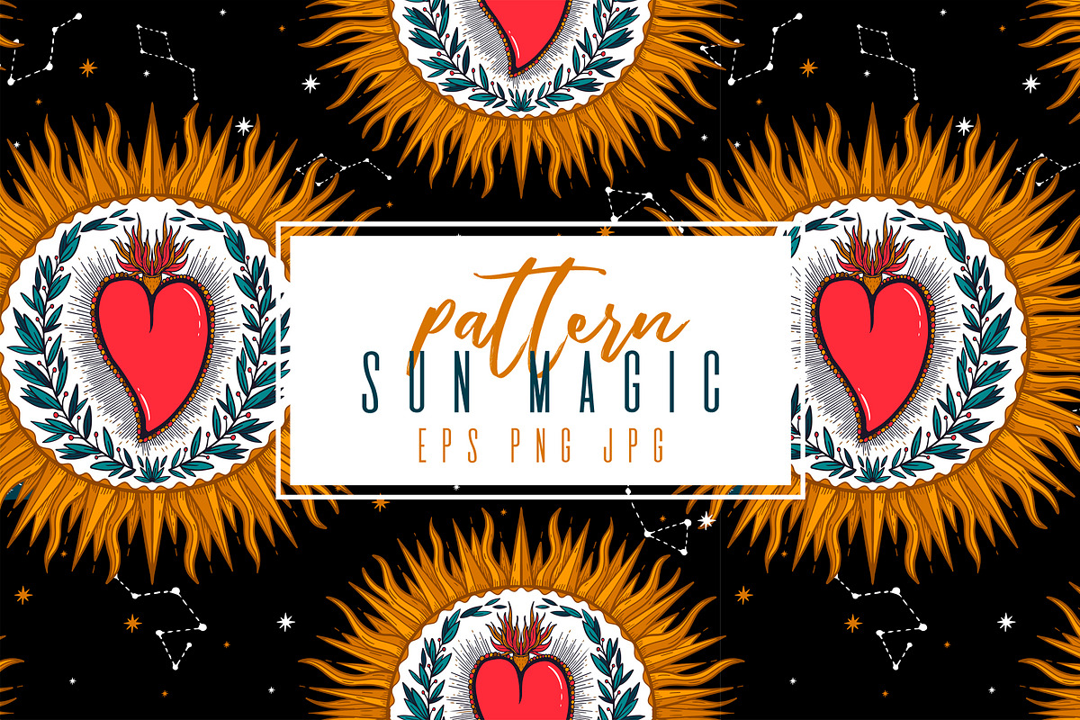 Pattern set - Sun Magic, a Pattern Graphic by Moonflora (Photo 6 of 13)