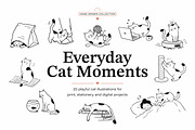 Cat Vector Illustrations, an Animal Illustration by Gomolach (Thumbnail 1 of 8)