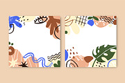 Abstract doodle card backgrounds set, an Illustration by Good Studio (Thumbnail 3 of 5)