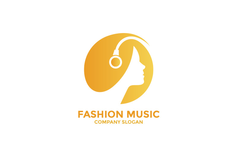 Fashion Music Logo by GoldenBrand  Creative Market