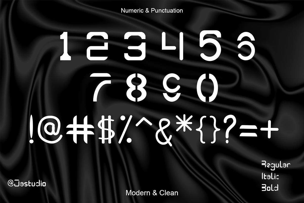Futuristic Modern Sans Serif Font, a Sans Serif Font by jastudio123 (Photo 7 of 9)
