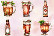Whimsical Summer Beer Clipart Bundle, an Illustration by SVGArt (Thumbnail 2 of 9)