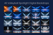 Volleyball Spotlight Backdrops, a Background Graphic by 3Motional (Thumbnail 10 of 15)