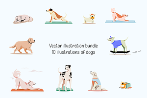 Dogs - Vector illustrations pack