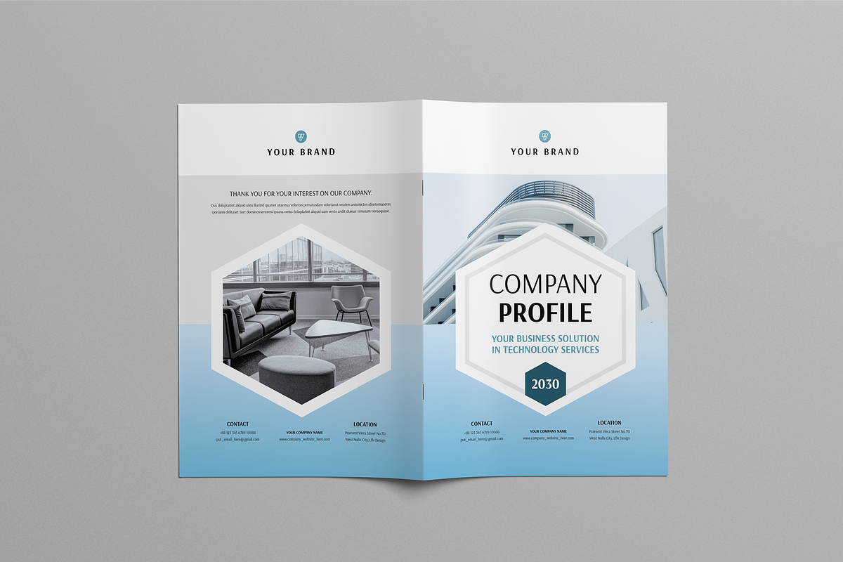 Company Profile Template, a Brochure Template by Leaflove (Photo 9 of 10)
