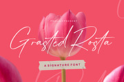 Grasted Rosta, a Script Font by ErgibiStudio (Thumbnail 1 of 11)