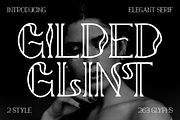 Gilded Glint - Elegant Serif Font, a Font by PutraCetol Studio (Thumbnail 1 of 11)