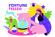10 Fortune Teller Tarot Illustration, a Person Illustration by denayunebgt (Thumbnail 4 of 4)