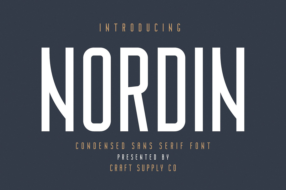 Nordin - Condensed Sans Serif Font