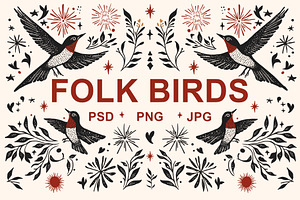 Folk Birds Bundle