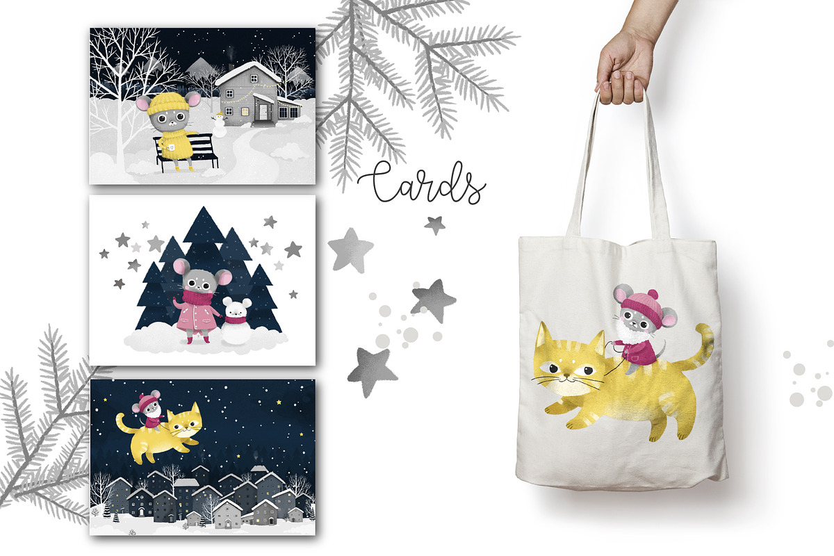 Winter is fun. Illustration set, an Illustration by Noli Molly Store (Photo 7 of 8)