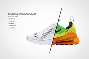 Nike Air Max 270 | Photoshop Mockup, a Product Mockup by sophiesconcepts (Thumbnail 2 of 2)