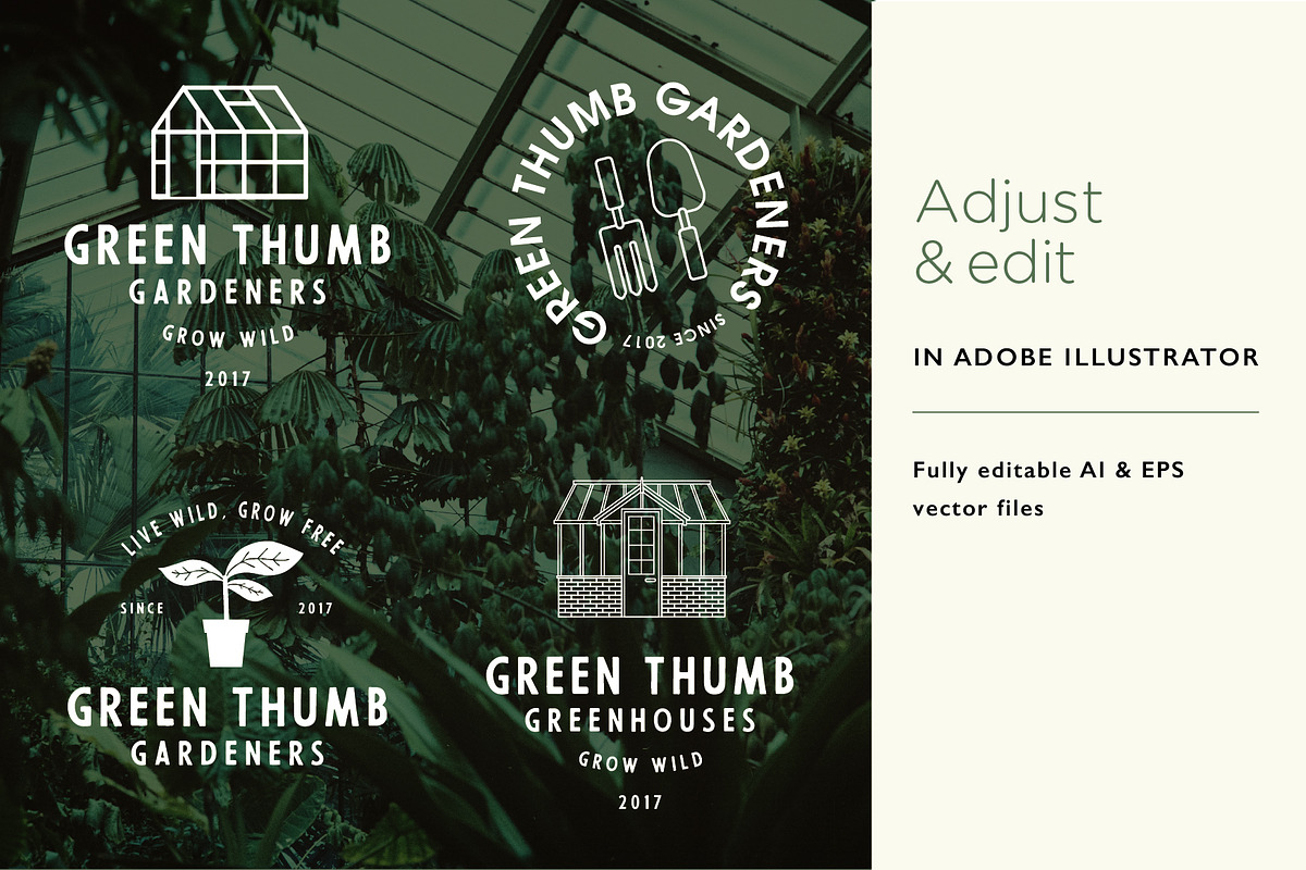 Greenhouse Illustrations, an Illustration by the cabin supply co (Photo 5 of 5)