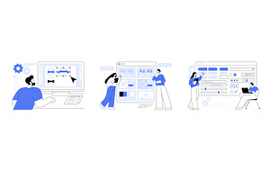 UI design isolated cartoon vector, a Finance Illustration by Visual Generation