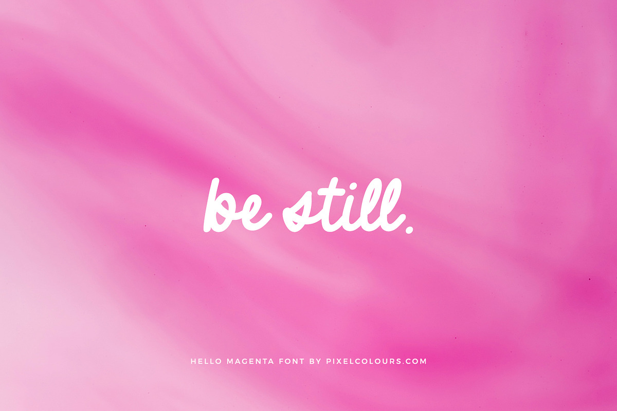Handwriting Bold Script Font Magenta, a Script Font by pixelcolours (Photo 4 of 5)