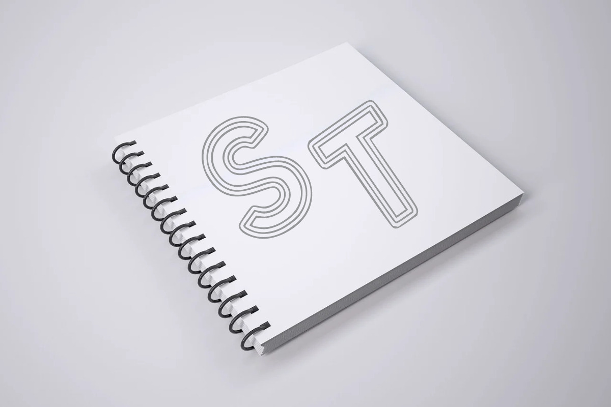 Triple Outline, a Handwritten Font by Fourteen Letter (Photo 2 of 5)