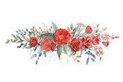 Spring Watercolor Flowers, an Illustration by jahid234 (Thumbnail 6 of 15)