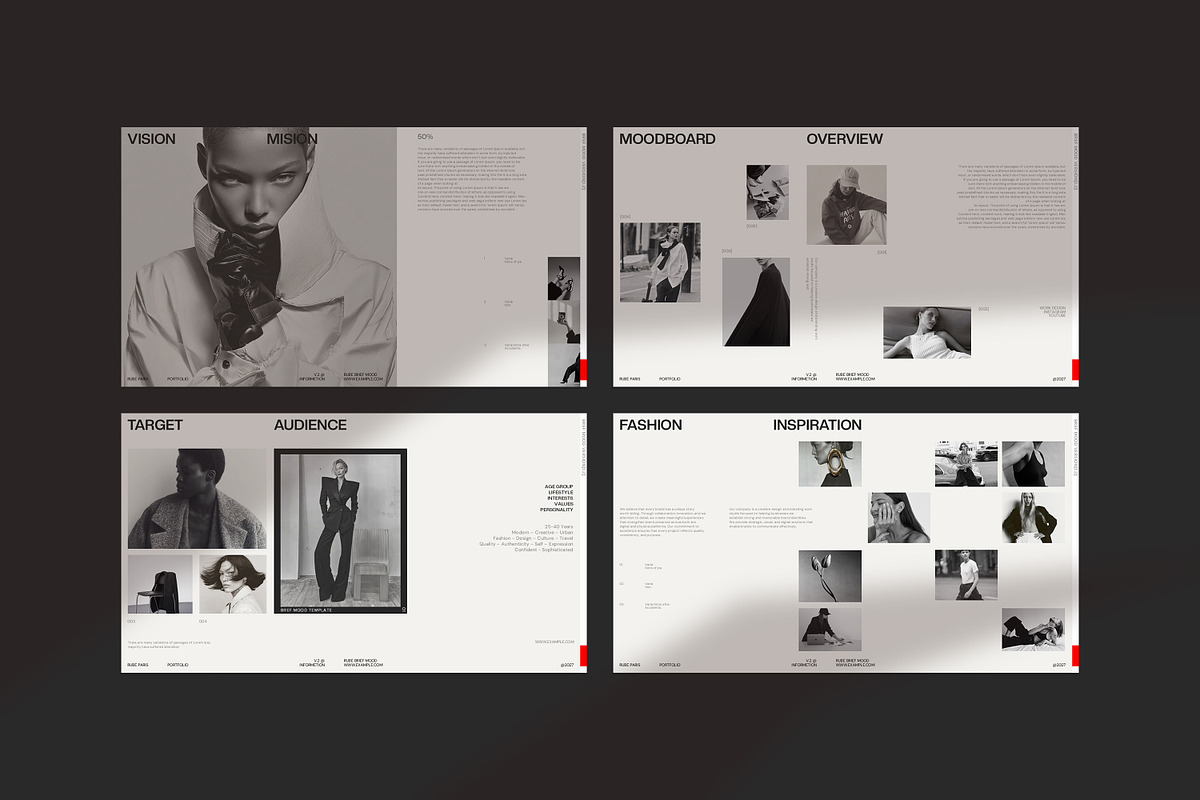 RUBE | Brief Mood Presentation, a Presentation Template by CreativexGenius (Photo 9 of 11)