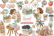 Watercolor Teacher Clipart, a Decorative Illustration by MockupWizard (Thumbnail 1 of 6)