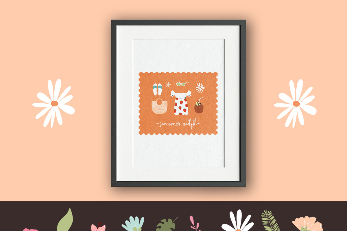 Groovy summer retro abstract clipart, an Object Graphic by Sofico (Photo 10 of 16)