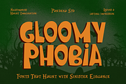 Gloomy Phobia - Horror Display Font, a Font by Pandeka Studio (Thumbnail 1 of 12)