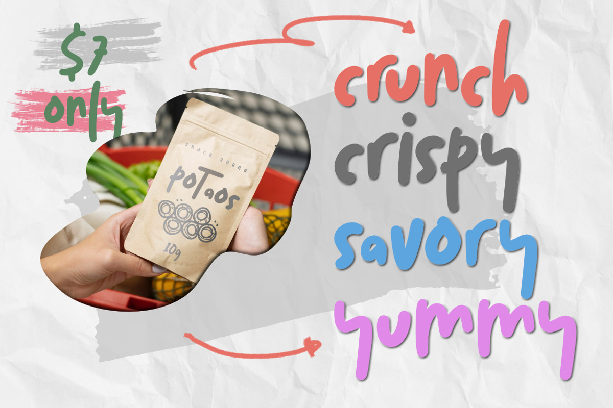 Munky Strike – Doodly Typeface Font, a Handwritten Font by Bayuktx (Photo 2 of 10)
