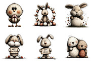 Watercolor Easter Animals Clipart, an Illustration by Sublimation Artist (Thumbnail 6 of 7)