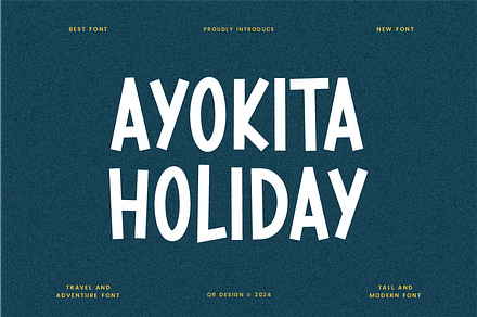 Ayokita Holiday - Adventure Font, a Handwritten Font by QR Design Studio