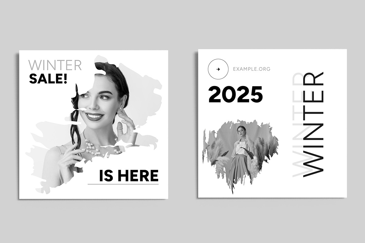 New Year Winter Social Media Post, a Social Media Template by ContestDesign (Photo 7 of 7)