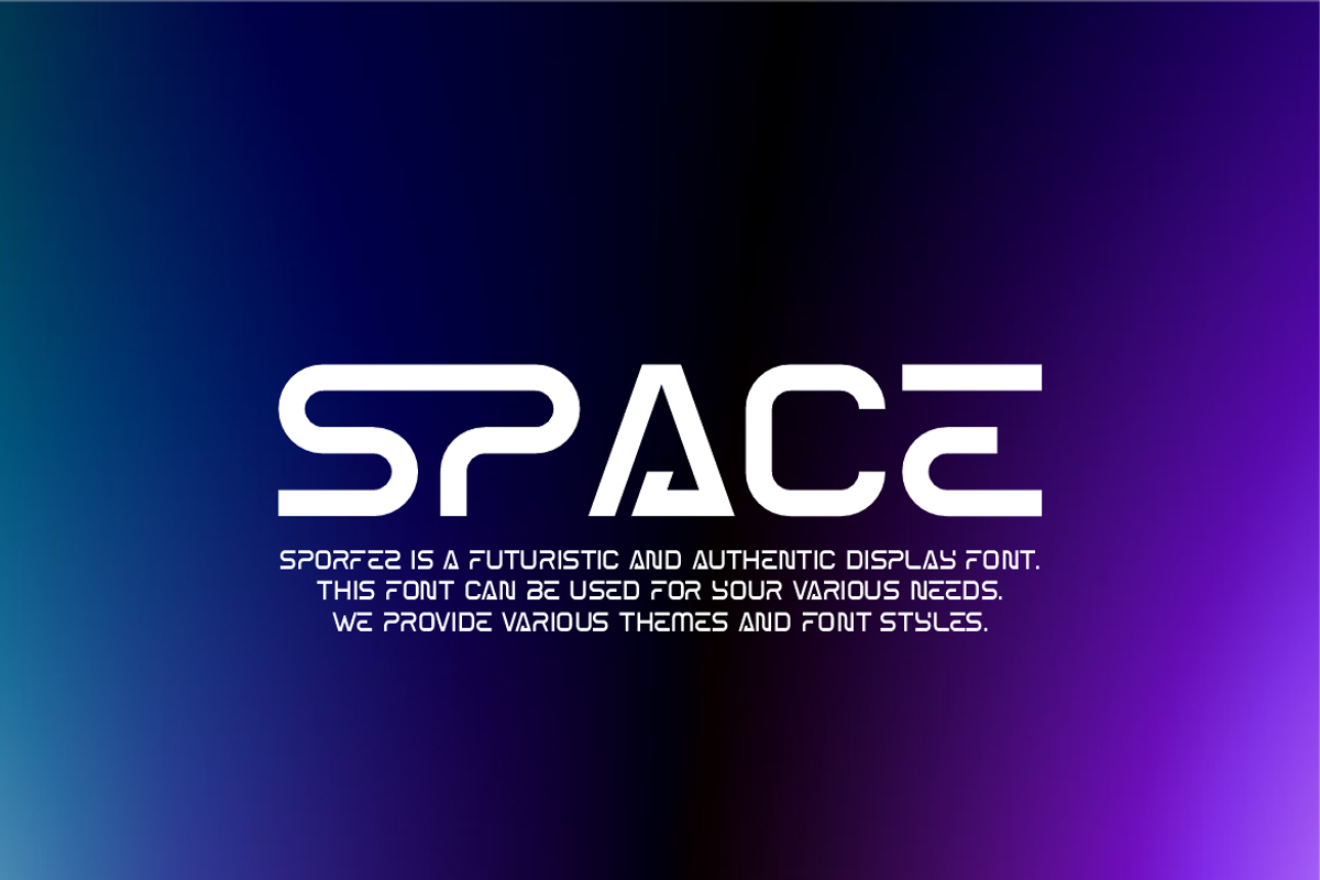 Sporfez - Futuristic Techno Font, a Sans Serif Font by Iqsiart Studio (Photo 5 of 7)