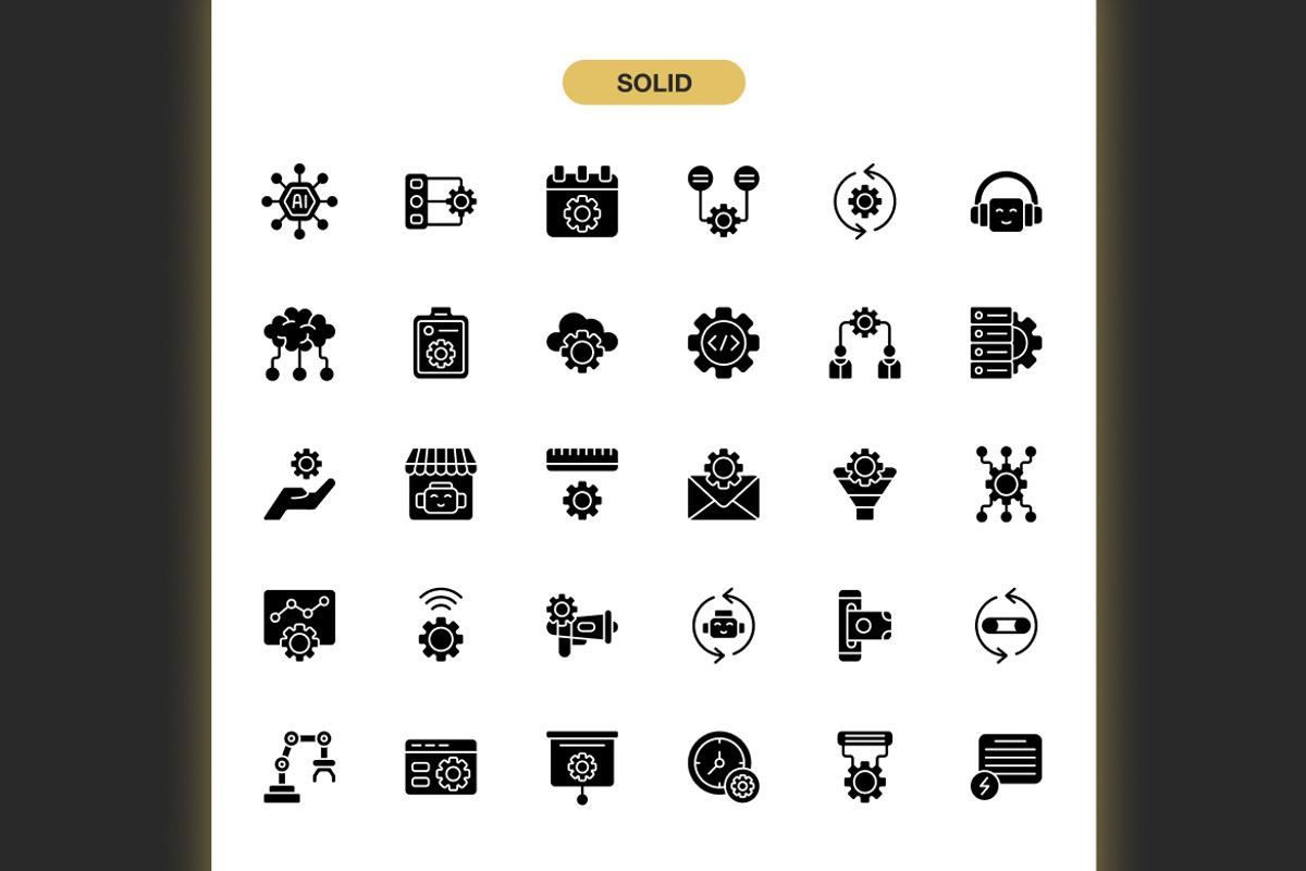 Automation Business Icons, an Icon by Spacepixel Creative (Photo 3 of 3)