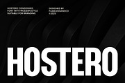 Hostero - Condensed Sans Serif Font, a Sans Serif Font by Flawless And Co (Thumbnail 1 of 10)