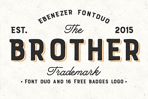 Brother Font Duo (Bonus), a Sans Serif Font by Anxiety Studio