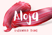 Aloja Extended Brush Font, a Handwritten Font by Wild Ones (Thumbnail 1 of 13)