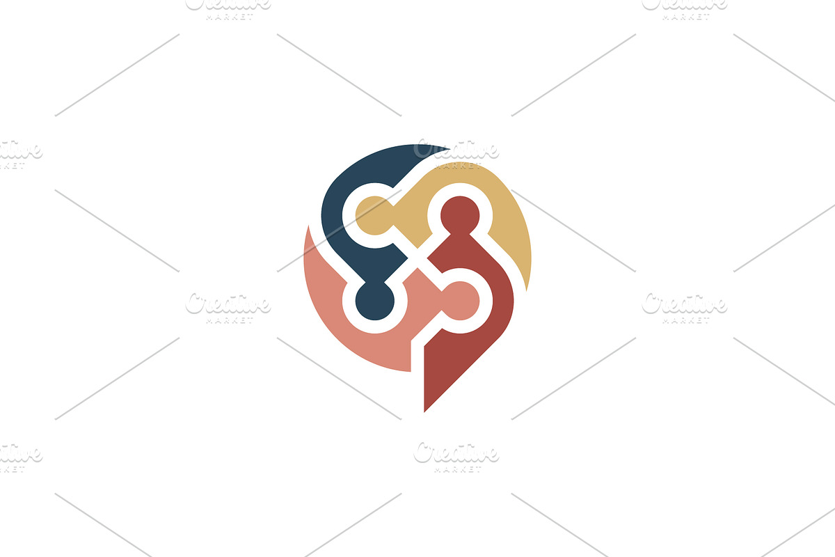 modern chat bubble community logo, a Branding & Logo Template by Rasagama Studio