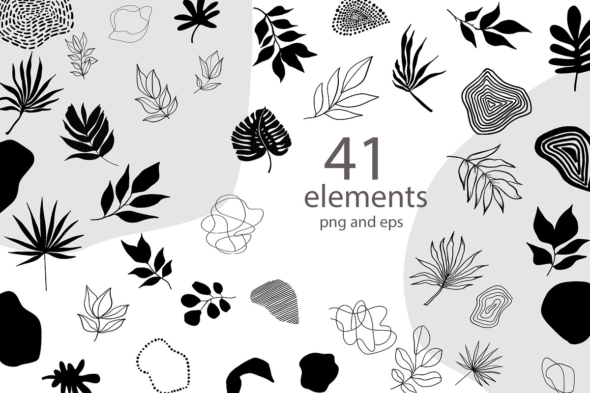 Abstract Botanical Patterns, a Pattern Graphic by Sweet Fig (Photo 5 of 9)