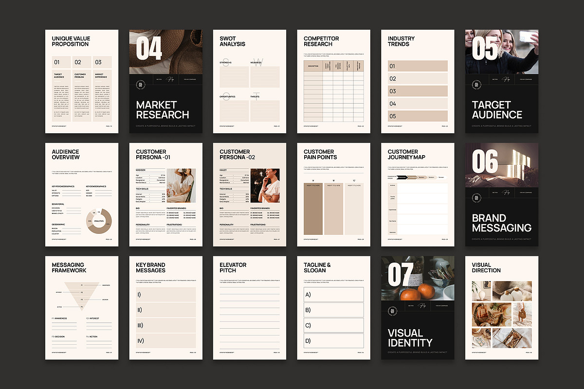 Brand Strategy Workbook Template, a Magazine Template by Studio Monova (Photo 18 of 20)