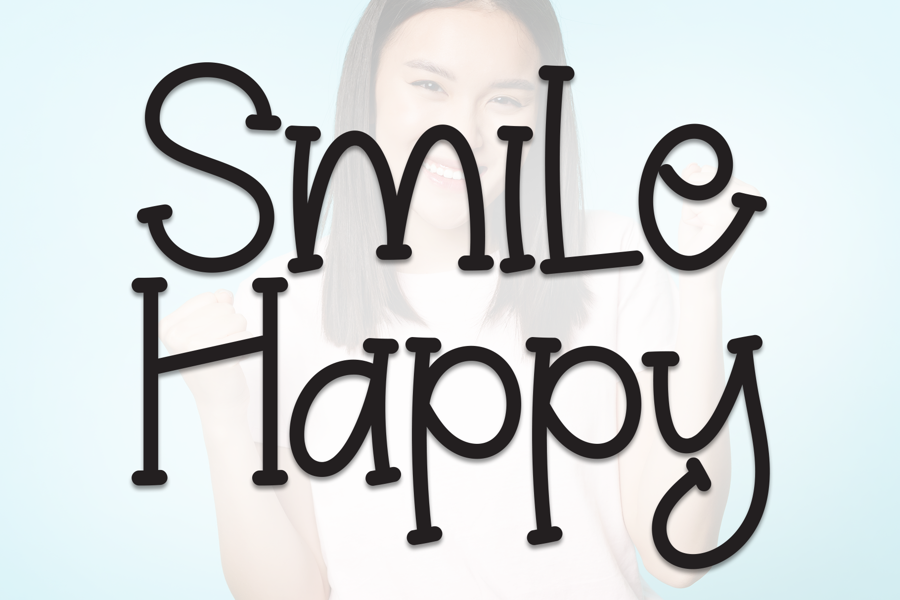 Smile Happy | Script Font, a Script Font by Scratchones