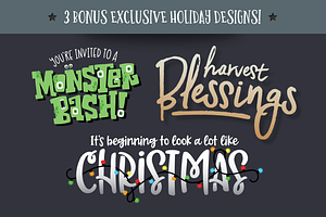 Holiday Font Pack