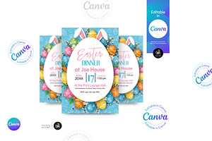 Easter Party Flyer Template, a Flyer Template by Aam360
