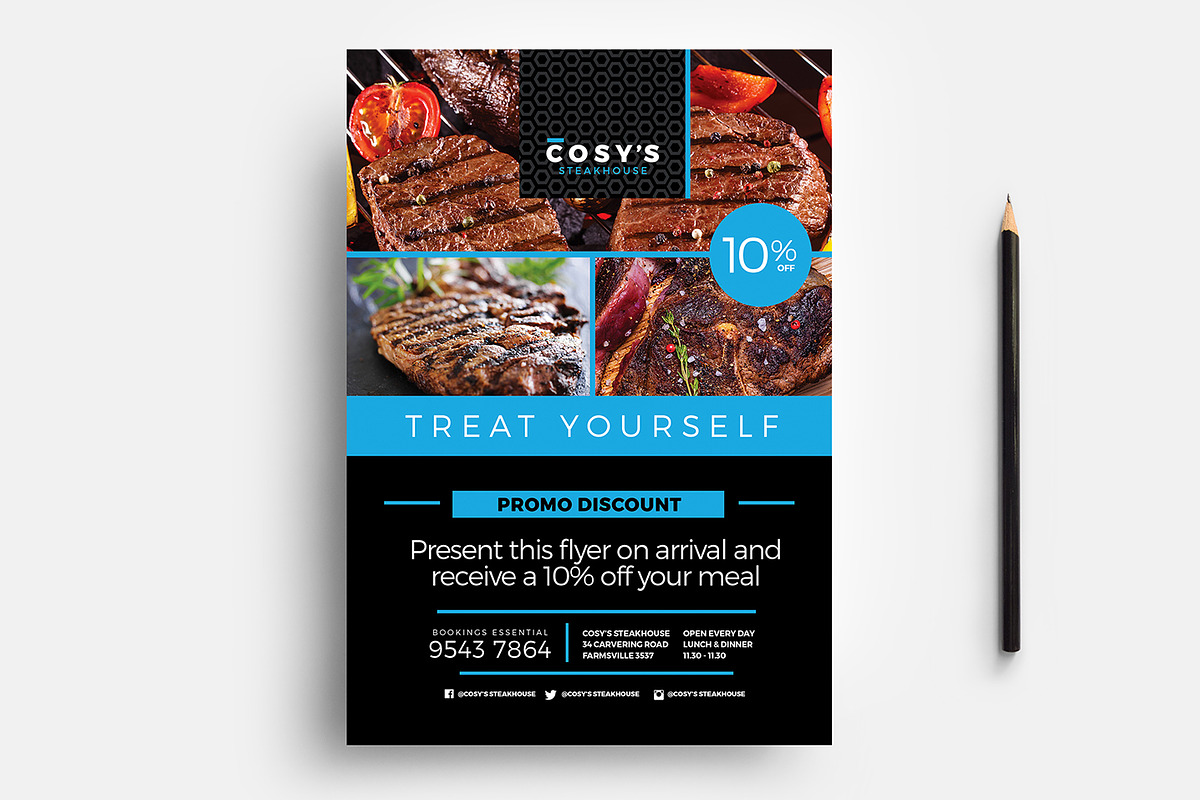 Restaurant Menu Templates Pack, a Brochure Template by BrandPacks (Photo 11 of 14)
