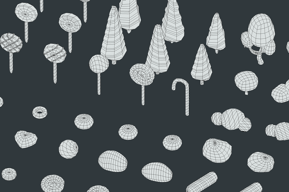 Candy Land - Animation Asset, an Environmental 3D Model by Polydactyl (Photo 27 of 36)