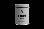 Metal Tea Tin Can Mockup, a Product Mockup by Design Squad (Thumbnail 3 of 4)