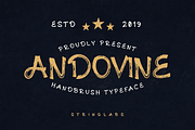 Andovine - Handbrush Typeface, a Script Font by StringLabs (Thumbnail 1 of 6)