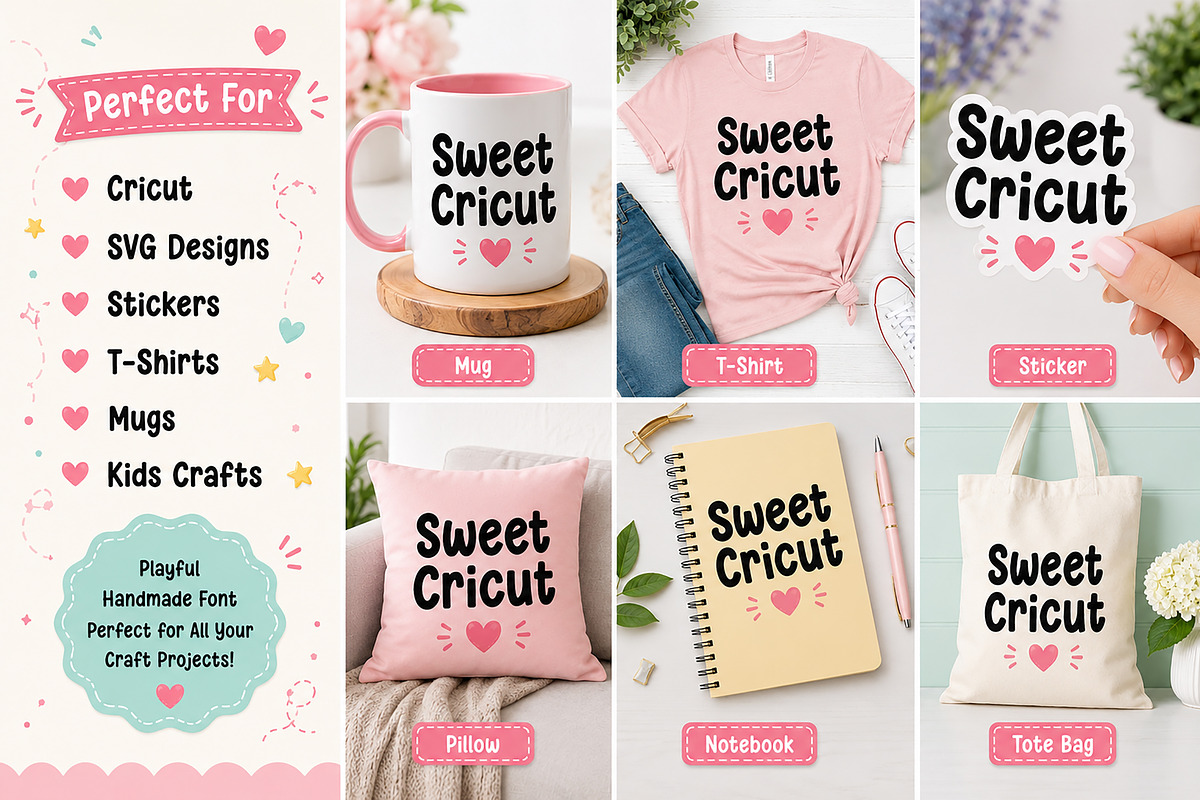 Sweet Cricut, a Script Font by Wow Magic (Photo 2 of 5)