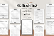 Ultimate Health and Fitness Planner, a Stationery Template by Amit Debnath (Thumbnail 1 of 10)